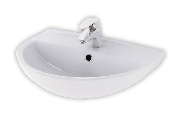Umyvadlo Cersanit Ares 50, s otvorem, s přepadem, bílá, K588-001 Umyvadlo Cersanit Ares 50, s otvorem, s přepadem, bílá, K588-001
