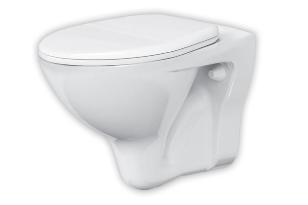 WC mísa Cersanit Ares závěsná bílá bez sedátka bez loga K588-003 WC mísa Cersanit Ares závěsná bílá bez sedátka bez loga K588-003