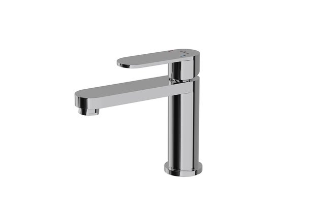 Baterie Cersanit Elio umyvadlová stojánková s otvorem, s příslušenstvím, s výpustí, chrom, S951-046 Baterie Cersanit Elio umyvadlová stojánková s otvorem, s příslušenstvím, s výpustí, chrom, S951-046