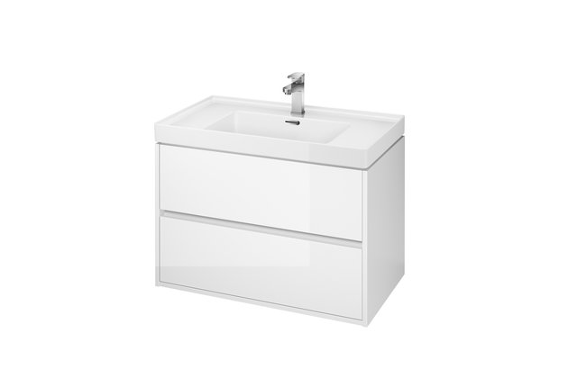 Crea 80 bílá skříňka pod umyvadlo s umyvadlem Crea Crea 80 bílá skříňka pod umyvadlo s umyvadlem Crea