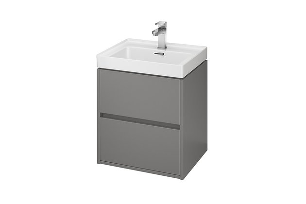 Skříňka Cersanit Crea 50 pod umyvadlo šedá matná, S924-015 Skříňka Cersanit Crea 50 pod umyvadlo šedá matná, S924-015