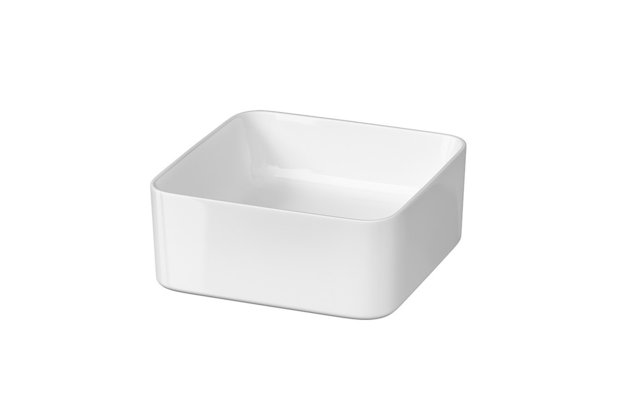 Umyvadlo Cersanit Crea 35 na desku čtverec, bez otvoru, bez přepadu, bílá, K114-007 Umyvadlo Cersanit Crea 35 na desku čtverec, bez otvoru, bez přepadu, bílá, K114-007