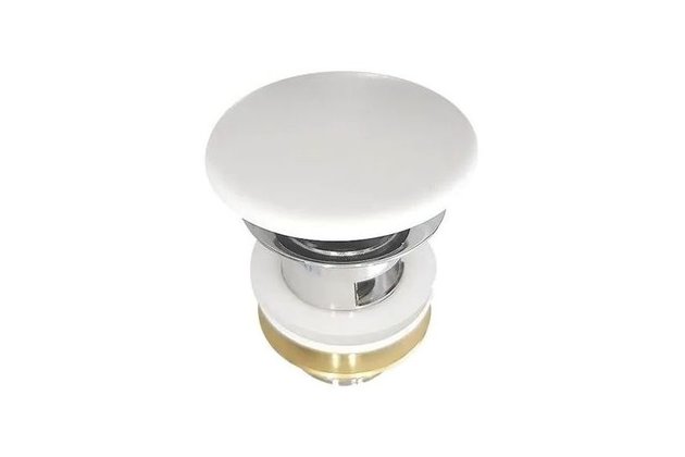 Uzávěr výpusti Cersanit Crea keramický, pro umyvadla s přepadem, bílá, K99-0223 Uzávěr výpusti Cersanit Crea keramický, pro umyvadla s přepadem, bílá, K99-0223