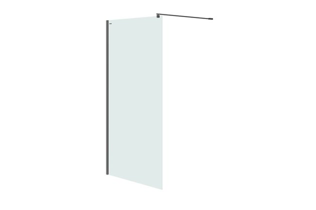 Sprchový kout Cersanit Mille walk-in 100x200 černý, S161-003 Sprchový kout Cersanit Mille walk-in 100x200 černý, S161-003