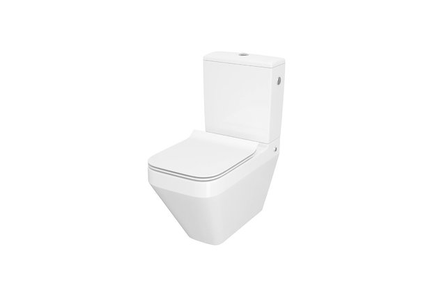 WC mísa Cersanit Crea kombi bílá obdélníková sedátko slim duroplast softclose easy off, tlačítko 010/020, K114-022 WC mísa Cersanit Crea kombi bílá obdélníková sedátko slim duroplast softclose easy off, tlačítko 010/020, K114-022