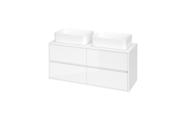 Crea 120 skříňka s deskou bílá, 2x Crea 50 Crea 120 skříňka s deskou bílá, 2x Crea 50