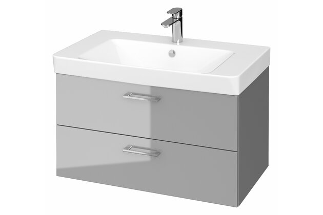 Skříňka Cersanit Lara Mille 80 s umyvadlem šedá set B350 DSM, S801-340-DSM