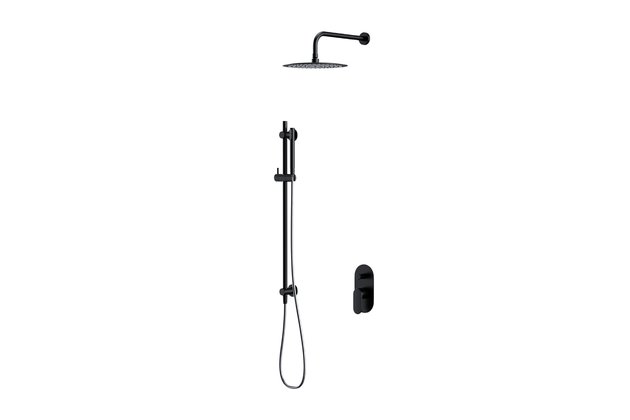 Sprchová souprava Cersanit Crea vanová, sprchová, podomítková, černá set B258, S952‑009