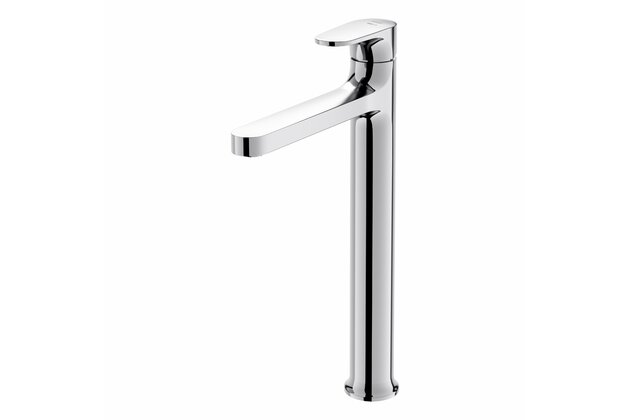 Baterie Cersanit Inverto umyvadlová stojánková vysoká, s příslušenstvím, bez výpusti, chrom / černá páka, S951-301 Baterie Cersanit Inverto umyvadlová stojánková vysoká, s příslušenstvím, bez výpusti, chrom / černá páka, S951-301