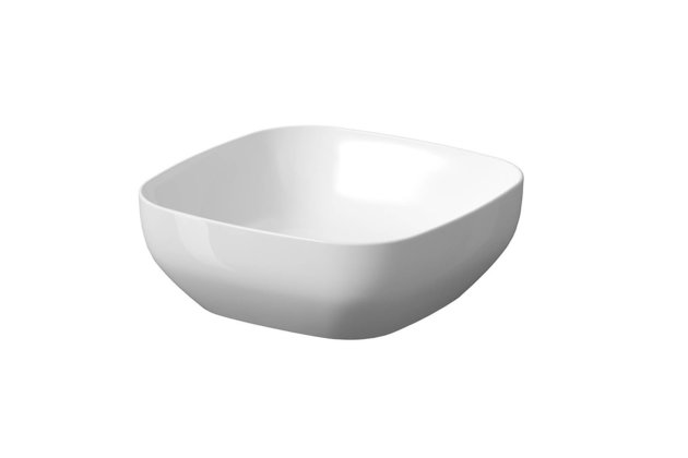 Umyvadlo Cersanit Larga 38 na desku čtverec, bez otvoru, bez přepadu, bílá, K677-004 Umyvadlo Cersanit Larga 38 na desku čtverec, bez otvoru, bez přepadu, bílá, K677-004