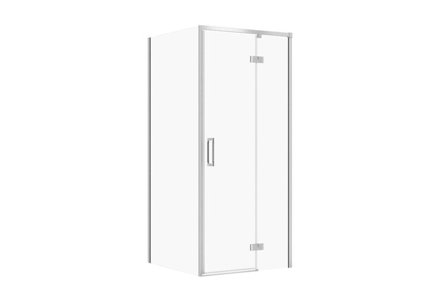 Sprchový kout Cersanit Larga 90x90x195 čtvercový chrom s panty pravý, set B851, S601-216