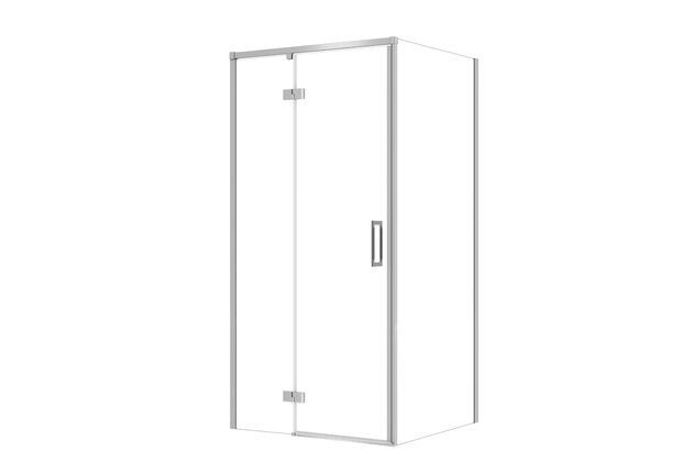 Sprchový kout Cersanit Larga 100x90x195 obdélníkový chrom s panty levý, set C112, S601-312