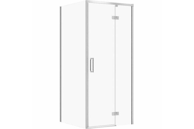 Sprchový kout Cersanit Larga 80x80x195 čtvercový chrom s panty pravý, set B849, S601-214