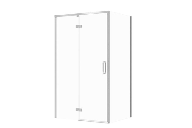 Sprchový kout Cersanit Larga 120x80x195 obdélníkový chrom s panty levý, set C122, S601-322