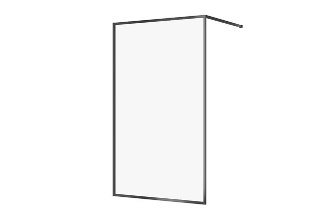 Sprchový kout Cersanit Larga walk-in 120x200 černý, S932-140