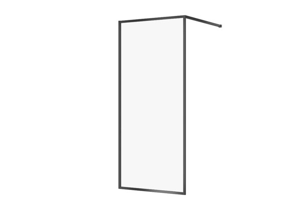 Sprchový kout Cersanit Larga walk-in 90x200 černý, S932-138