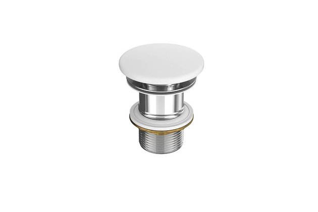 Výpust umyvadlová Cersanit keramická bílá matná pro umyvadla bez přepadu, K11-2361 Výpust umyvadlová Cersanit keramická bílá matná pro umyvadla bez přepadu, K11-2361