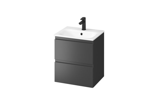 Skříňka Cersanit Moduo-In 50 s umyvadlem antracit set B816 DSM, S801-471-DSM