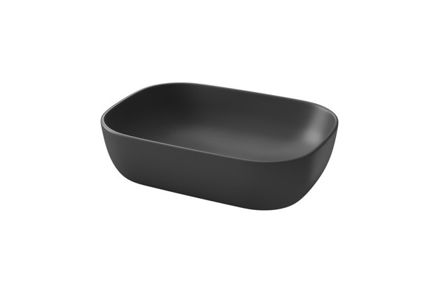 Umyvadlo Cersanit Moduo 50 na desku antracit mat obdélníkové, K116-108