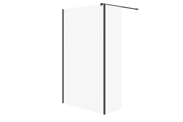 Sprchový kout Cersanit Mille 123x50x200 walk-in pevná stěna chrom set B790, S601-177