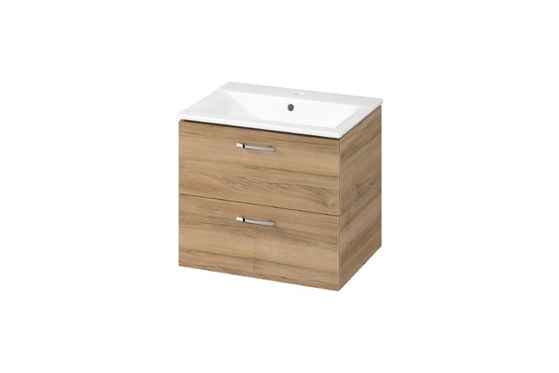 Skříňka Cersanit Niko 60 s umyvadlem ořech set B743 DSM, S801-457 Skříňka Cersanit Niko 60 s umyvadlem ořech set B743 DSM, S801-457