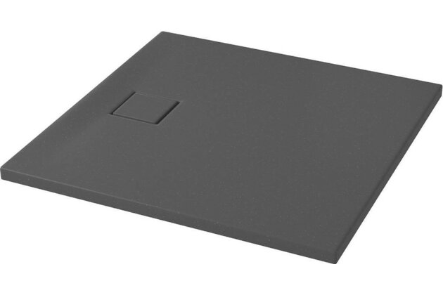 Sprchová vanička Cersanit Tako Slim 90x90x4 šedá čtvercová sifon set B455, S932-162 Sprchová vanička Cersanit Tako Slim 90x90x4 šedá čtvercová sifon set B455, S932-162
