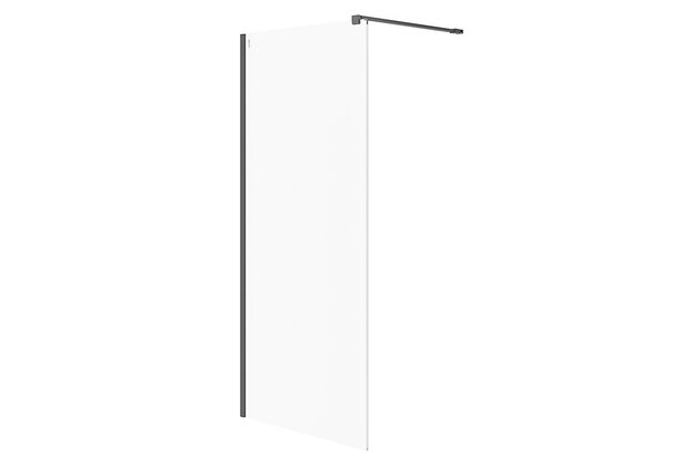 Sprchový kout Cersanit Mille walk-in 90x200 černý, S161-008