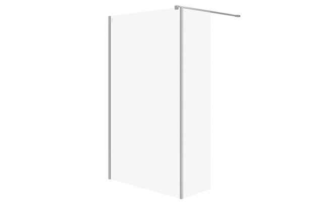 Sprchový kout Cersanit Mille 123x30x200 walk-in pevná stěna chrom set B788, S601-175