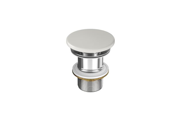 Výpust umyvadlová Cersanit Larga keramická šedá matná pro umyvadla bez přepadu, K677-094 Výpust umyvadlová Cersanit Larga keramická šedá matná pro umyvadla bez přepadu, K677-094