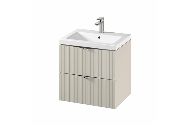 Skříňka Cersanit Tirso 60 s umyvadlem kašmír mat set C145, S801-541