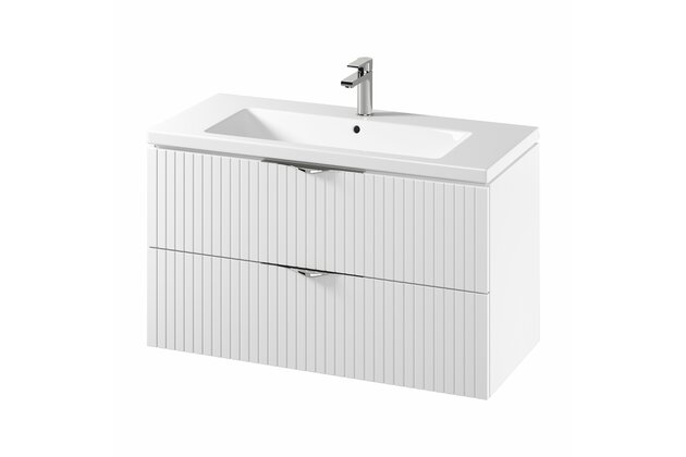 Skříňka Cersanit Tirso 100 s umyvadlem bílá matná set C144, S801-542