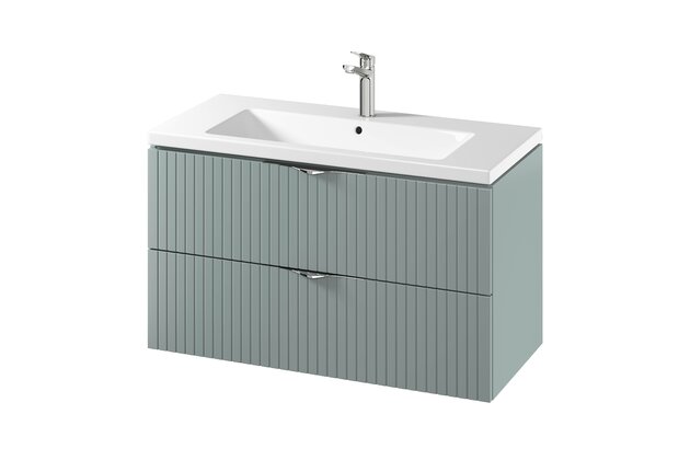 Skříňka Cersanit Tirso 100 s umyvadlem fjord mat set C150, S801-546