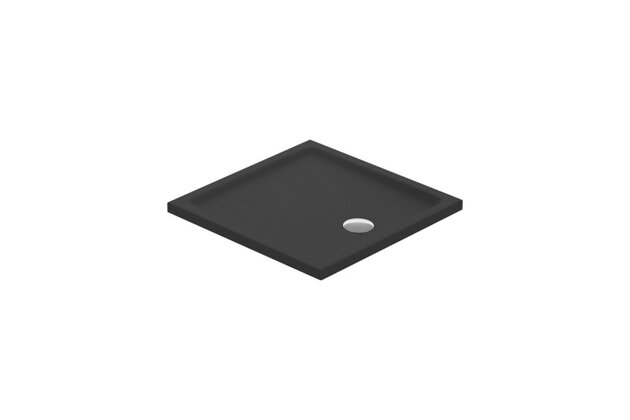 Sprchová vanička Cersanit Tako 80x80x4 černá matná čtvercová, S204-038 Sprchová vanička Cersanit Tako 80x80x4 černá matná čtvercová, S204-038