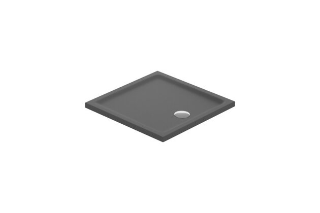 Sprchová vanička Cersanit Tako 80x80x4 šedá matná čtvercová, S204-040 Sprchová vanička Cersanit Tako 80x80x4 šedá matná čtvercová, S204-040