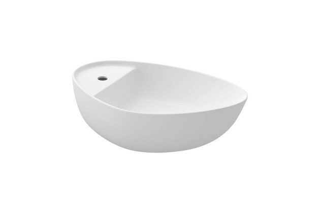 Umyvadlo Cersanit Moduo 55 na desku bílé nepravidelné s otvorem pro baterii, K116-155