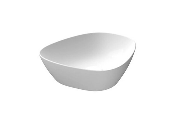 Umyvadlo Cersanit Kontra 38 na desku bílé nepravidelné, K682-007 Umyvadlo Cersanit Kontra 38 na desku bílé nepravidelné, K682-007