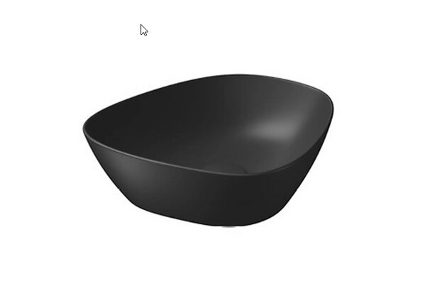 Umyvadlo Cersanit Kontra 38 na desku antracit mat nepravidelné, K682-021 Umyvadlo Cersanit Kontra 38 na desku antracit mat nepravidelné, K682-021