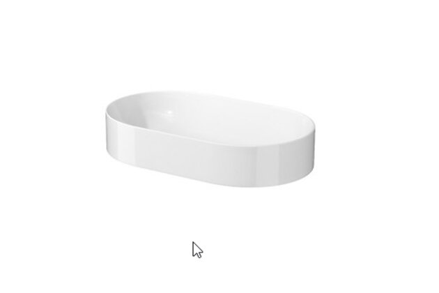 Umyvadlo Cersanit Werta 60 na desku bílé oválné, K691-002 Umyvadlo Cersanit Werta 60 na desku bílé oválné, K691-002