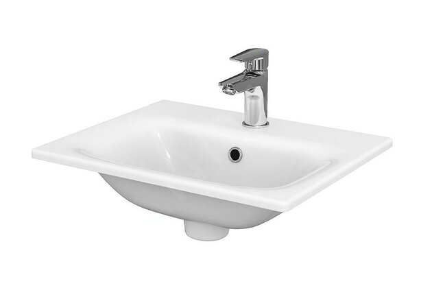 Umyvadlo Cersanit Moduo nábytkové 50 bílé s přepadem, K116-042 Umyvadlo Cersanit Moduo nábytkové 50 bílé s přepadem, K116-042