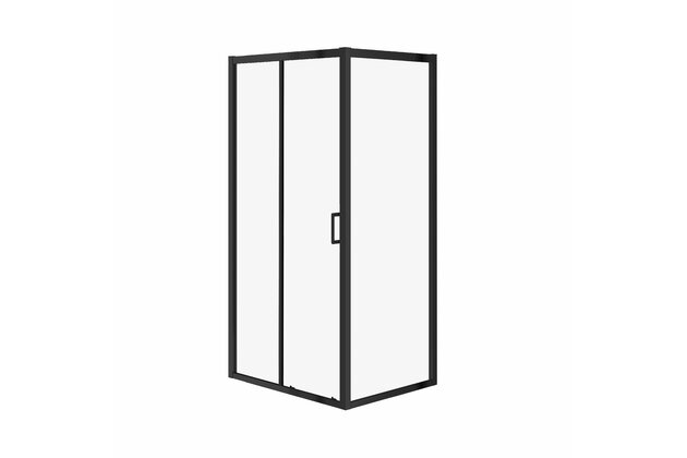 Sprchový kout Cersanit Arteco 100x80x190 posuvný, černý, S913-017