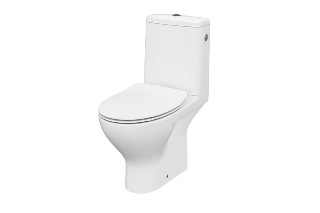 WC mísa Cersanit Moduo 670 kombi bílá 010 zadní odpad Clean On nádržka 3/5 sedátko slim duroplast soft close easy off, K116-029 WC mísa Cersanit Moduo 670 kombi bílá 010 zadní odpad Clean On nádržka 3/5 sedátko slim duroplast soft close easy off, K116-029