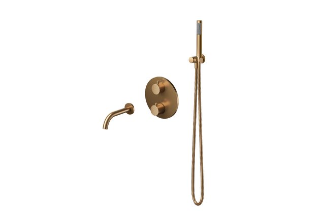 Baterie Cersanit Zen vanová/sprchová podomítková měď set B1004, S952-054