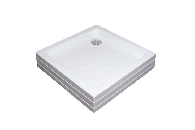 Sprchová vanička Ravak Angela PU 90x90 čtvercová samonosná, bílá, A007701120