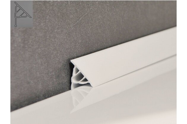 Krycí lišta Ravak v délce 1100/10 mm, bílá, XB451100001 Krycí lišta Ravak v délce 1100/10 mm, bílá, XB451100001