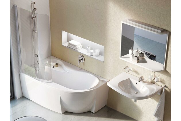 Vana Ravak Rosa 95 160x95 rohová, bílá, pravá, C571000000 Vana Ravak Rosa 95 160x95 rohová, bílá, pravá, C571000000