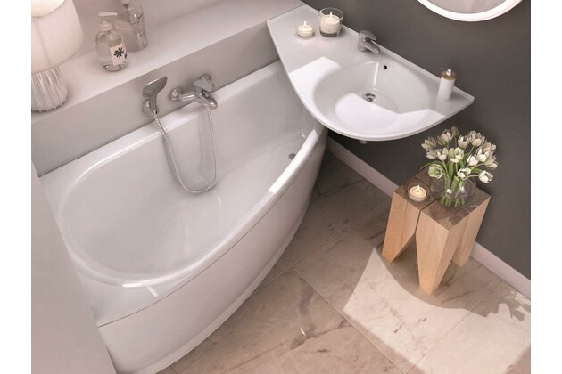 Vana Ravak Avocado 150x75 rohová, bílá, levá, CT01000000 Vana Ravak Avocado 150x75 rohová, bílá, levá, CT01000000