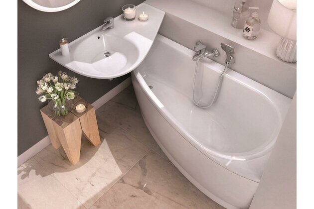 Vana Ravak Avocado 160x75 rohová, bílá, pravá, CH01000000 Vana Ravak Avocado 160x75 rohová, bílá, pravá, CH01000000