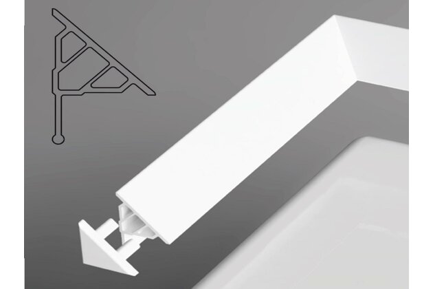 Koncovka krycí lišty Ravak 1,0, bílá, XB430001001 Koncovka krycí lišty Ravak 1,0, bílá, XB430001001