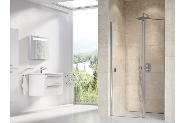 Sprchové dveře Ravak Chrome CSD2 120 dvoudílné, lesk/transparent, 0QVGCC00Z1