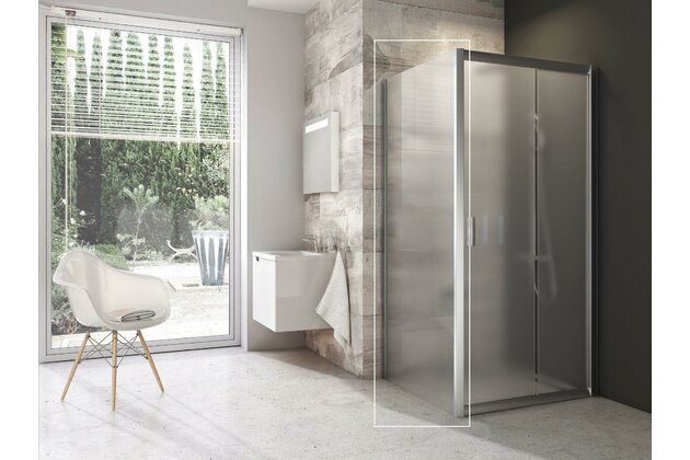 Pevná stěna Ravak Blix BLPS 100 jednodílná, satin/grape, 9BHA0U00ZG